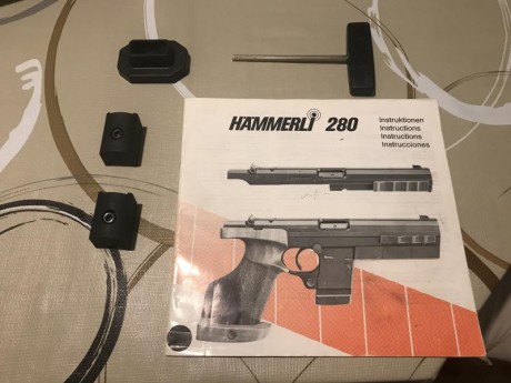 Buenas noches compañeros!!! Vendo mi pistola de tiro hammerli 280 con carro del 22 con 3 cargadores el 00