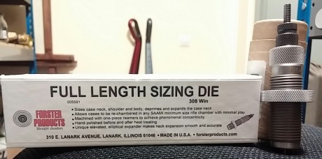 Buenos días,

Vendo por no usar el die de recalibrado completo Forster Full Lenght Sizing Die en el calibre 00