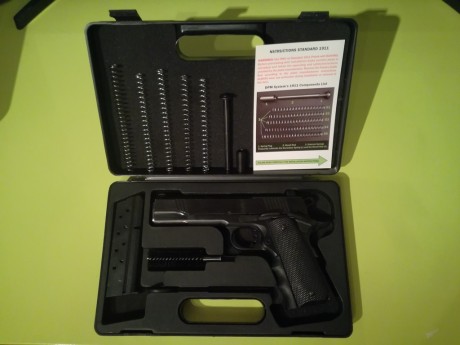 Hola a todos.
Vendo una Norinco Np29 1911 con muy pocos tiros, en calibre 9mm Para.
Aún le quedan 7 meses 01