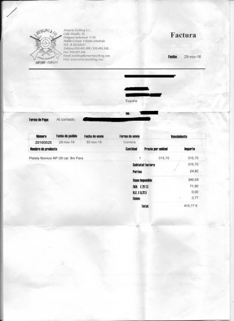 Hola a todos.
Vendo una Norinco Np29 1911 con muy pocos tiros, en calibre 9mm Para.
Aún le quedan 7 meses 00