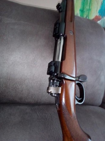 Vuelve a la venta mi SB modelo A en 8x57.
Disparador timney sin seguro
  bases barne 
 Aleta de seguro 11