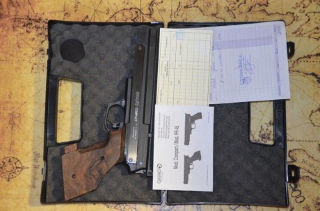 Vendo una pistola Gamo Compact con factura original y tarjeta de armas. Precio, 150€ más gastos de envío, 02