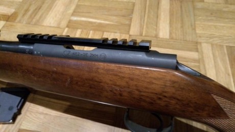 Vendo Carabina CX 452 2e ZKM, modelo lux en calibre 22 lr. 

La carabina funciona perfectamente, agrupa 00