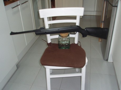 Hola,
Se trata de una Gamo Wishper a la que hemos privado de la "trompeta".
Se le he instalado 00