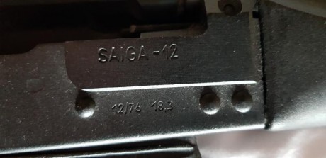 Lo dicho 

Vendo SAIGA 12  A 78 original, tiene 10 disparos nada más, guardada en funda siempre

TOTALMENTE 01