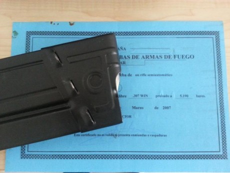 Vendo Cetme, esta guiado en "A" por lo tanto hay que pedir autorizacion de venta, tramite que 12