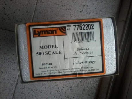 vendo vascula lyman 500 scale 
30 € en mano en madrid o el escorial 00