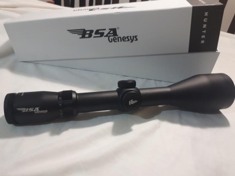 vendo visor NUEVO perfecto para esperas nocturnas marca BSA 3-12x56 IR con punto rojo de 6 intensidades 01