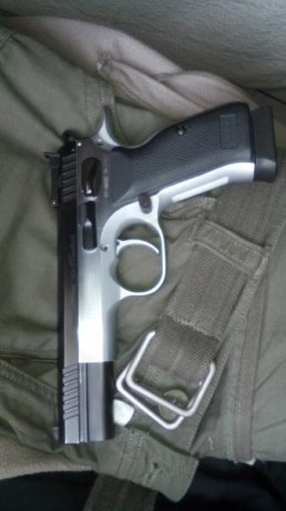 Hola vendo pistola tanfoglio de 9 mm cañon 5 pulgadas practicamente nueva tiene cargador de lujo de 19 01