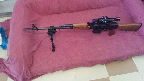 Vendo  ZASTAVA M76, calibre 8x57.
Eestado impecable con muy pocos tiros. Prácticamente nuevo. 
 Se vende 02