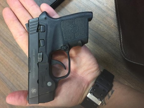 Se vende Smith Wesson, modelo bodyguard, calibre .380, únicamente guiable en A, el arma lleva láser incorporado 00