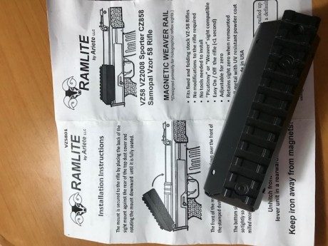 Rifle Vz 58, (el ultimo que tengo) esta nuevo sin estrenar, no lo pensaba vender pero es una pena que 40