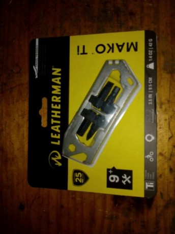 Buenos dias, pongo a la venta mi leatherman mako ti, esta nueva sin sacar de su envoltorio (el envoltorio 00