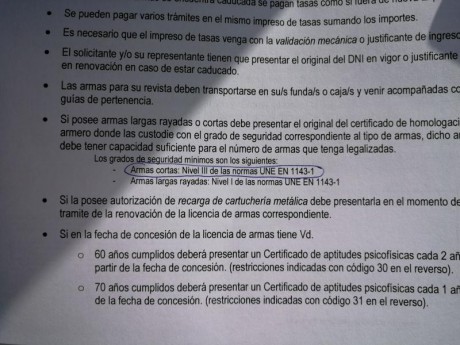 Buenas,el caso es con la nueva ley que va a salir hay intervenciones de armas que ya están pidiendo armeros 20