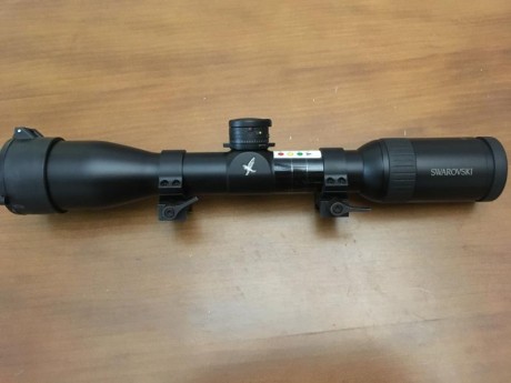 Visor Swarovski Z6 1.7-10x42 con torreta balística y tubo de 30 mm.
Bien cuidado y sin golpes.
Sin anillas 11