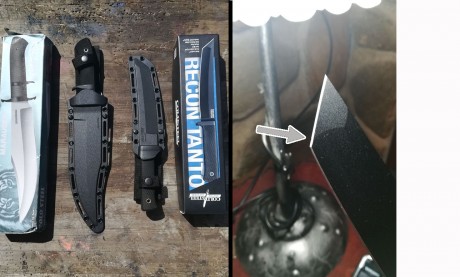 Saludos. Vendo este Cold Steel Recon Tanto en acero sk5. Es acero carbono japonés que ya viene usando 00