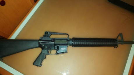 Pongo en venta AR15 de la casa Olympic Arms de cañon pesado de 20" paso de estria de 1/9, en perfecto 00