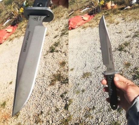 Vendo TOPS Desert Nomad, en acero 440-C con tratamiento criogénico, acabado arenado, cachas de G10 con 11