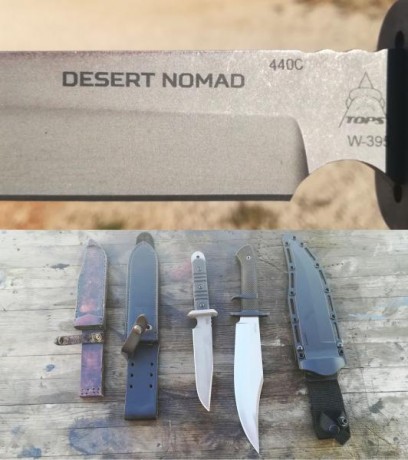 Vendo TOPS Desert Nomad, en acero 440-C con tratamiento criogénico, acabado arenado, cachas de G10 con 10