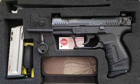   Hola compañeros. Para poder enfrentar nuevos proyectos debo poner a la venta mi P22 corta, guiada "F". 00