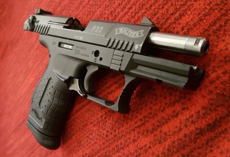   Hola compañeros. Para poder enfrentar nuevos proyectos debo poner a la venta mi P22 corta, guiada "F". 12