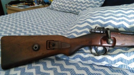 Vendo mauser kar 98k del año 1937, original en todo su conjunto tanto en madera como las piezas que tienen 11
