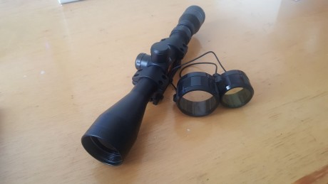 Visor gamo nuevo a estrenar con montura monopieza para rail de 11mm. 
Modelo 3-9x40 WR con zoom. 

Se 01