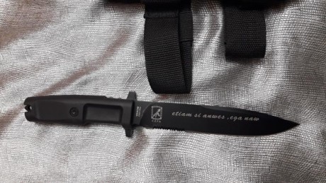Vendo este cuchillo extrema ratio chino o algo así. Es nuevo y no se a utilizado nunca . La funda es tipo 01