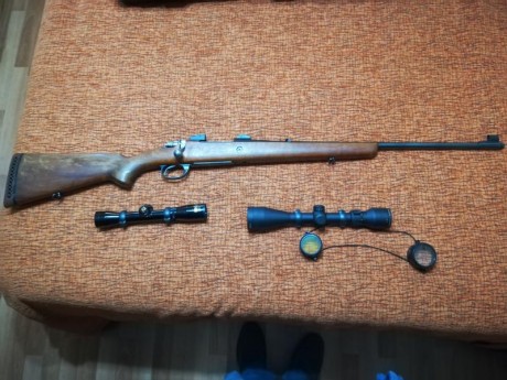 Vendo rifle Santa Bárbara
C 75 Pólice, calibre 308 W
Cañón 64 cm
muy preciso
monturas LEUPOLD
dos miras 00