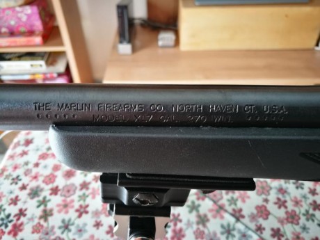 Rifle Cerrojo Marlin xl-7 en calibre 270 w. Culata sintética y cantonera antiretroceso especial decelerator. 10