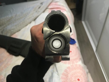 Escopeta de tiro al plato marca Lamber modelo Superlamber 2099. Ecopeta es expulsora, tiene selector de 12