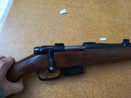 Rifle  apenas sin uso (No soy cazador). Es muy bonito y preciso. Me costo 970€ y no tiene ni 200 tiros.

680€ 00
