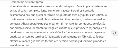 En el manual de la expert dice algo así como que al apretar los tornillos de los contrapesos que hay bajo 00