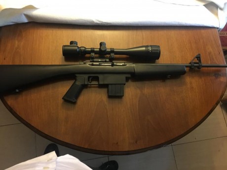 Buenas tardes,

Vendo mi carabina del 22lr modelo Armscor tipo M-16, por falta de uso.
Tiene un visor 02