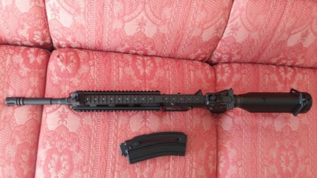 Hola a todos.
Vendo carabina HK-416 D145RS, la de cañón largo en calibre .22lr.
La compré nueva hace dos 02