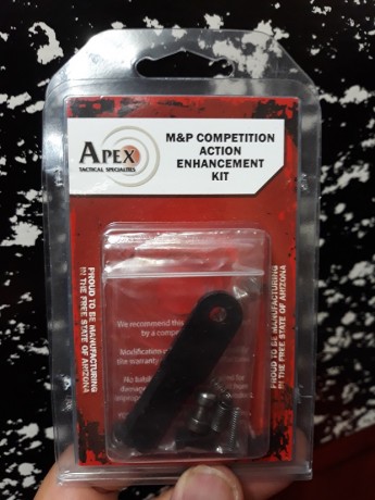 Buenas tardes, compañeros:

Vendo kit de disparo Ápex Tactical para S&W MP9, MP40, MP357 ( incluye 01