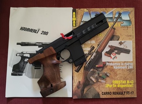   Hola compañer@s.
Pongo a la venta mi preciosa, impecable y super-precisa Hämmerli 280 en cal. 22LR. 00