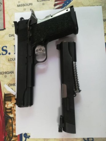 Llama max del 45, más carro completo del 9,   tres cargadores por calibre, alzas micrometricas, en muy 00