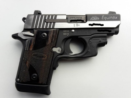 Pistola subcompacta nueva, 20 disparos. Vendo para comprar otra para IPSC.

- Pistola SIG SAUER P938 9mm. 01
