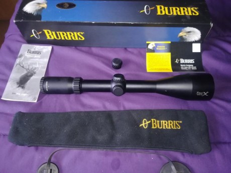 Hola vendo tres visores, el primero es un burris four X de 3x12x 56 con retícula iluminada, tiene mucha 12