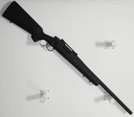 Rifle Remington calibre 308 , modelo 700 Police cañón Varmint acanalado , longitud de cañón 51 cm , adapatador 00