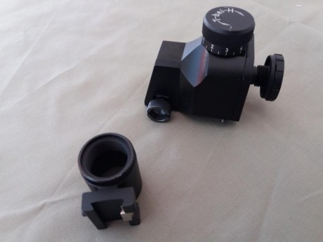  Diopter y túnel Steyr. 

Para carabina aire o calibre .22
Prácticamente nuevos. Venían con la carabina 02