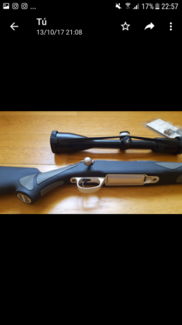 Vendo rifle Sako 85 Finnlight 300 WSM.
Gatillo regulable
Pelo francés
Monturas Optilock stainless de pulgada
Monturas 21