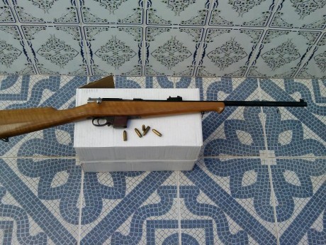 Los últimos modelos de rifle en 9 mm largo utilizado en la guerra de Vietnam por los americanos en las 00