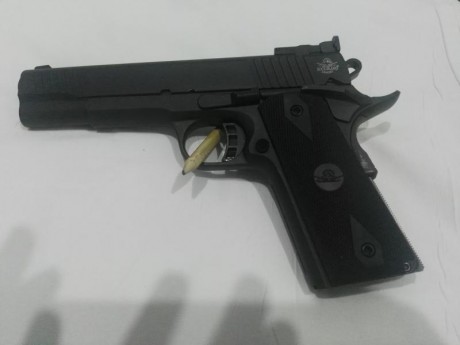 Buenas tardes,
Por afrontar otros proyectos vendo Rock Island A1-M1911-FS.
Calibre: 9mm
El estado es muy 00