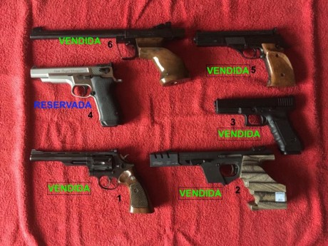 Hola a todos .
Por cese de actividad pongo a la venta las armas cortas que poseo. Como es natural también 00