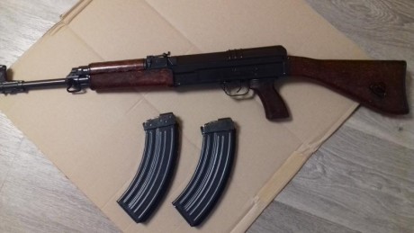 RESERVADO.

VENDO VZ 58/ CZ 858  en calibre 7.62x39, guiada en D.
 Arma de repetición,acción manual,según 02