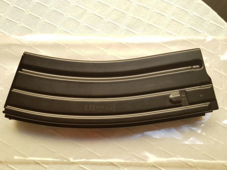 Hola.

Vendo cargador original de H&K 416, fabricado en acero, muy robusto, no tiene nada que ver 01