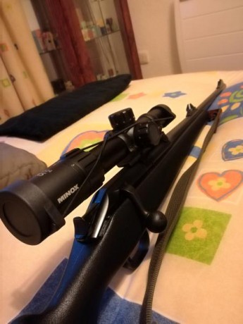 Vendo rifle Blaser R93 sintético calibre 9 3 x62 con monturas blaser originales y visor minox zx5i de 01