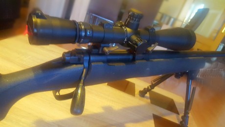 Vendo rifle Winchester 70 Stehll II en calibre 308w
Incluye el bipode y la mira Leopold Mark IV 6,5-20*50 01